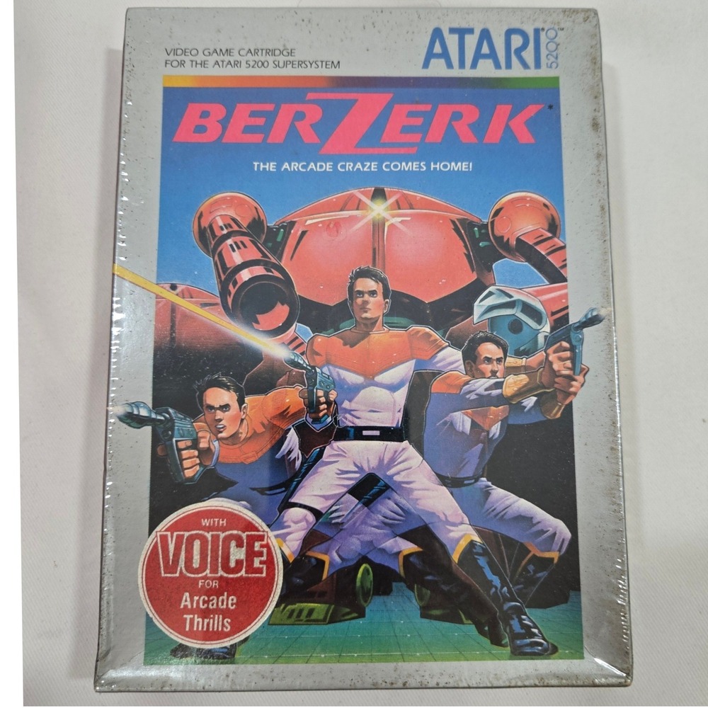 Berzerk Atari 5200 Game Sealed In Box New Vintage 1983 USA Made Arcade Voice